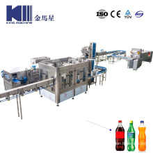 Full Automatic Carbonated Sparkling Water Soft Drinks Filling Production Line